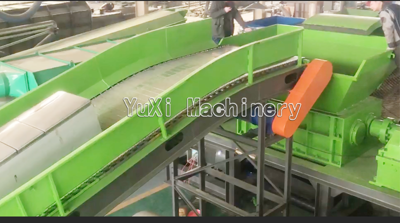 Waste Refrigerator Recycling Line in Spanish