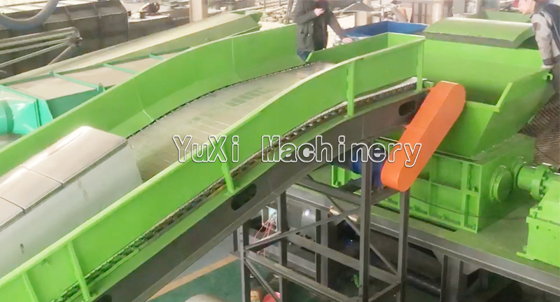 Waste Refrigerator Recycling Line in Spanish