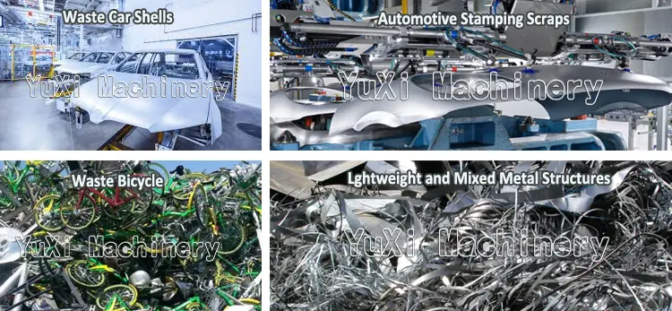 Car Shell Recycling and Separation Plant Application Scope