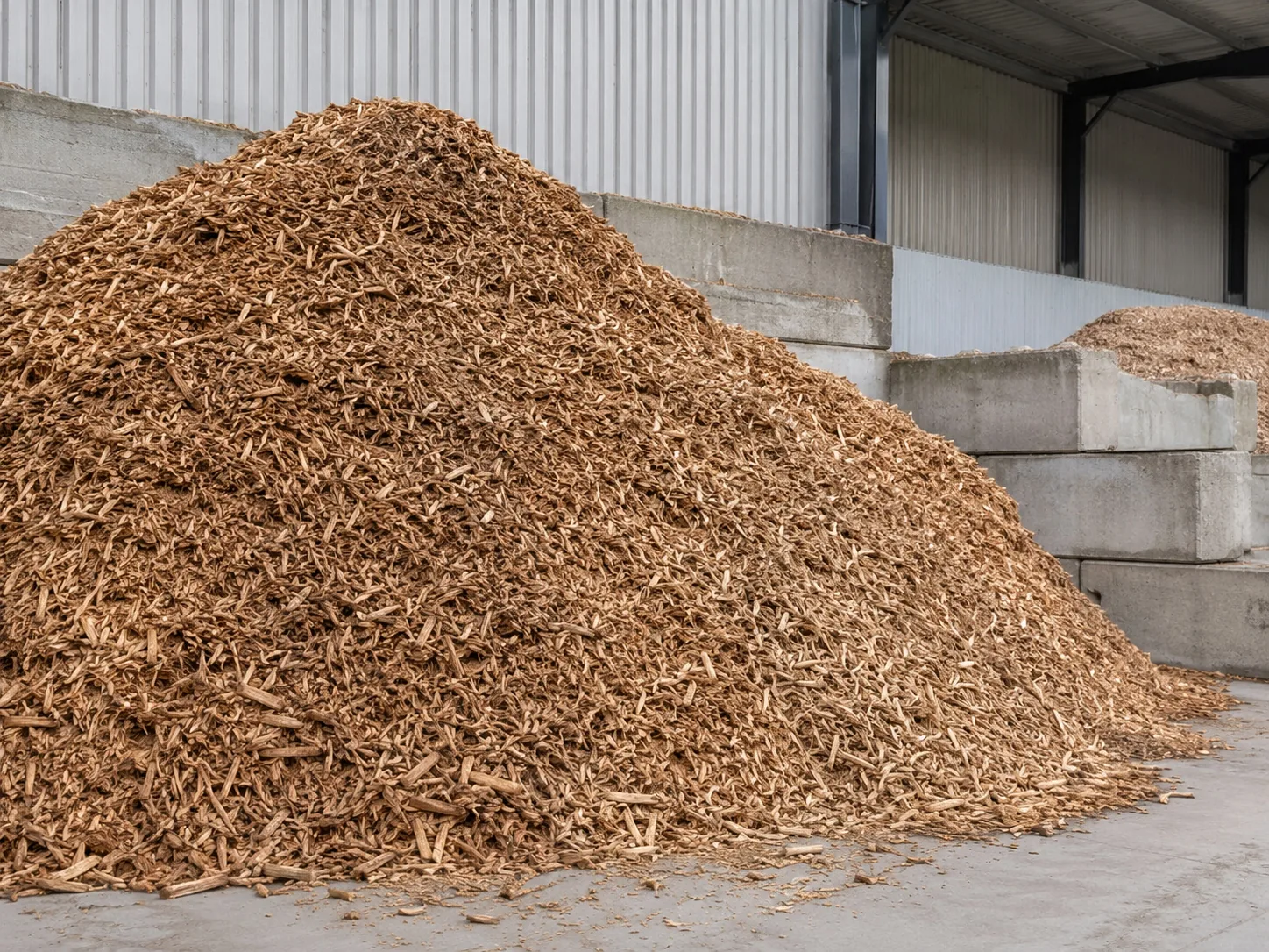 Recycled wood material