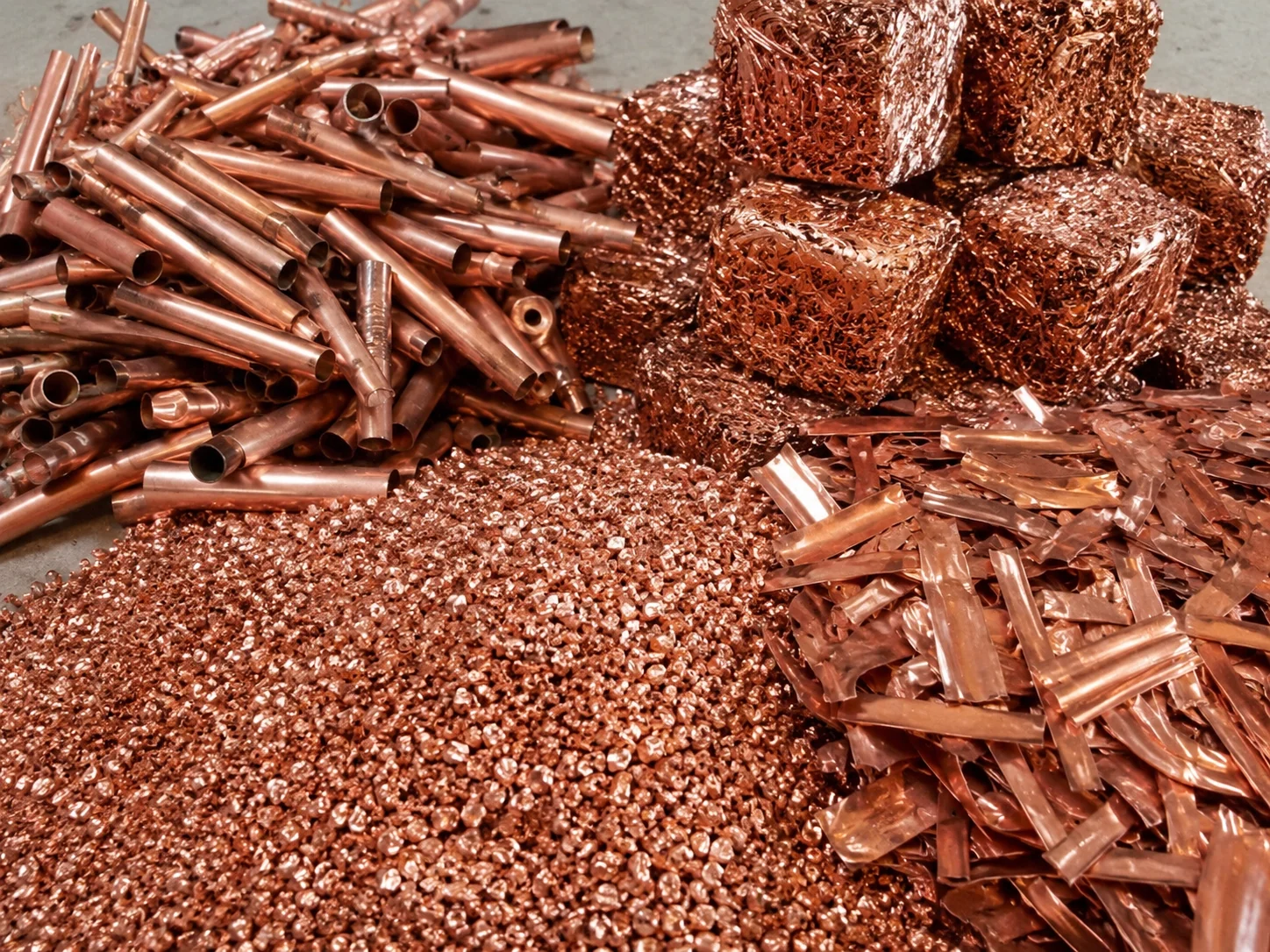 Recovered copper material