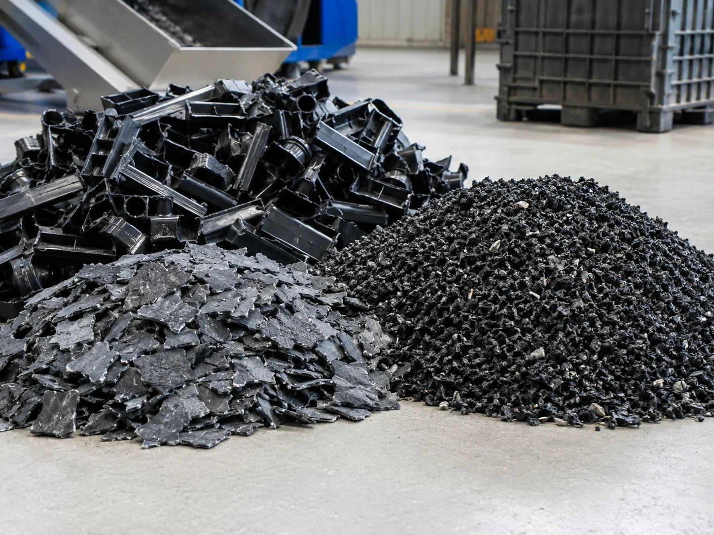 Plastic from radiator recycling