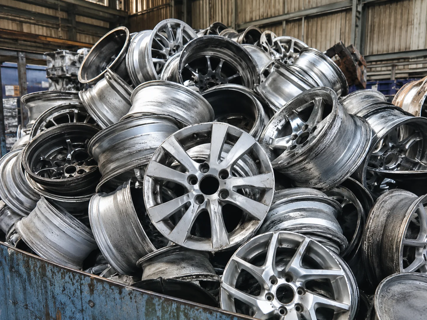 Aluminum wheel recycling