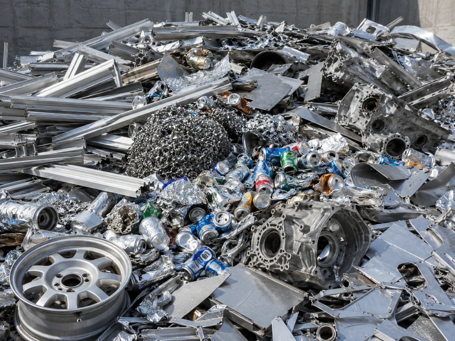 Mixed scrap aluminum recycling